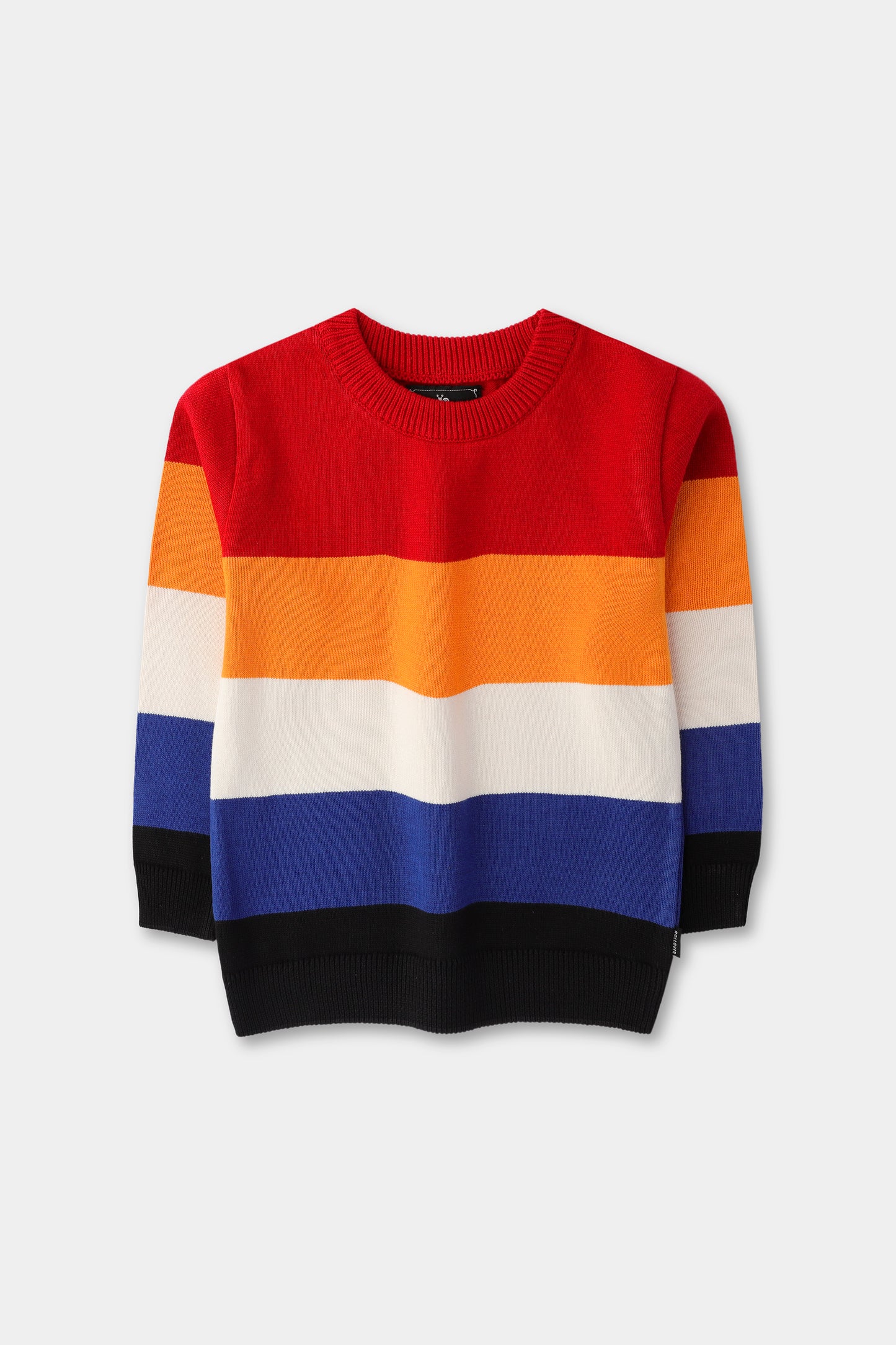 Boys Multicolor Striped Sweater