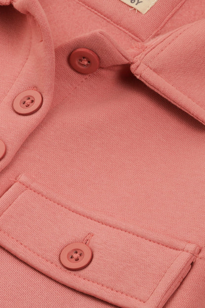 Girls Cozy Pink Fleece Jacket