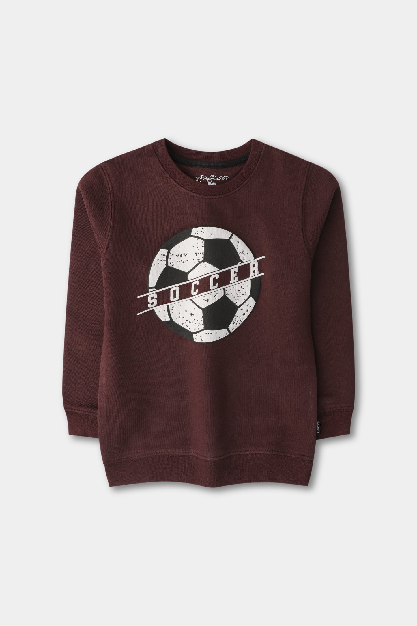 Boys' Burgundy Soccer Graphic Sweatshirt