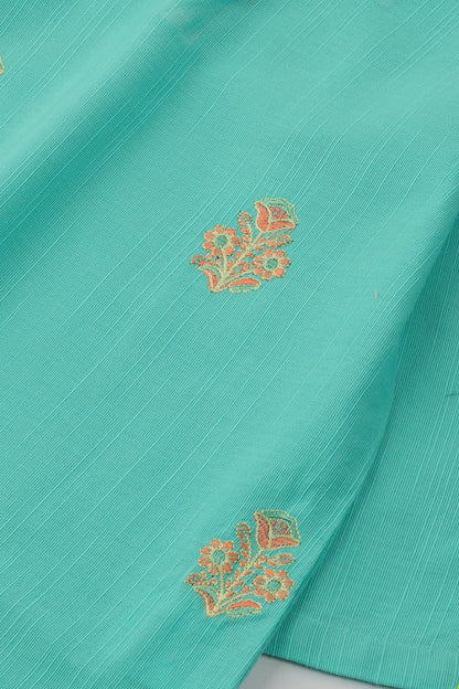 Mint Elegance Embroidered Kurta Set