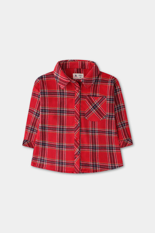 Red Checkered Flannel Top