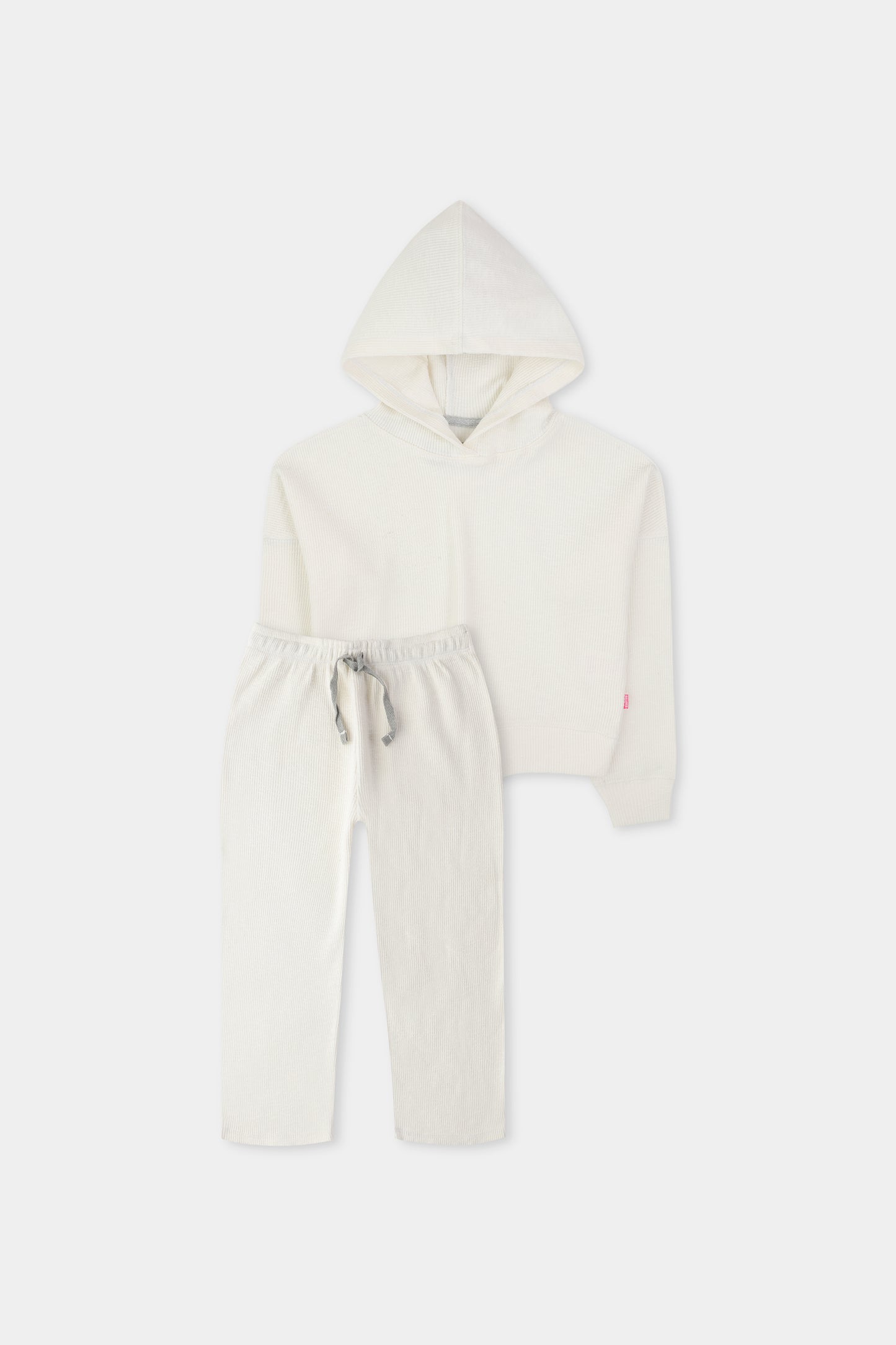 Girls Off-White Cozy Chic Co-ord Set