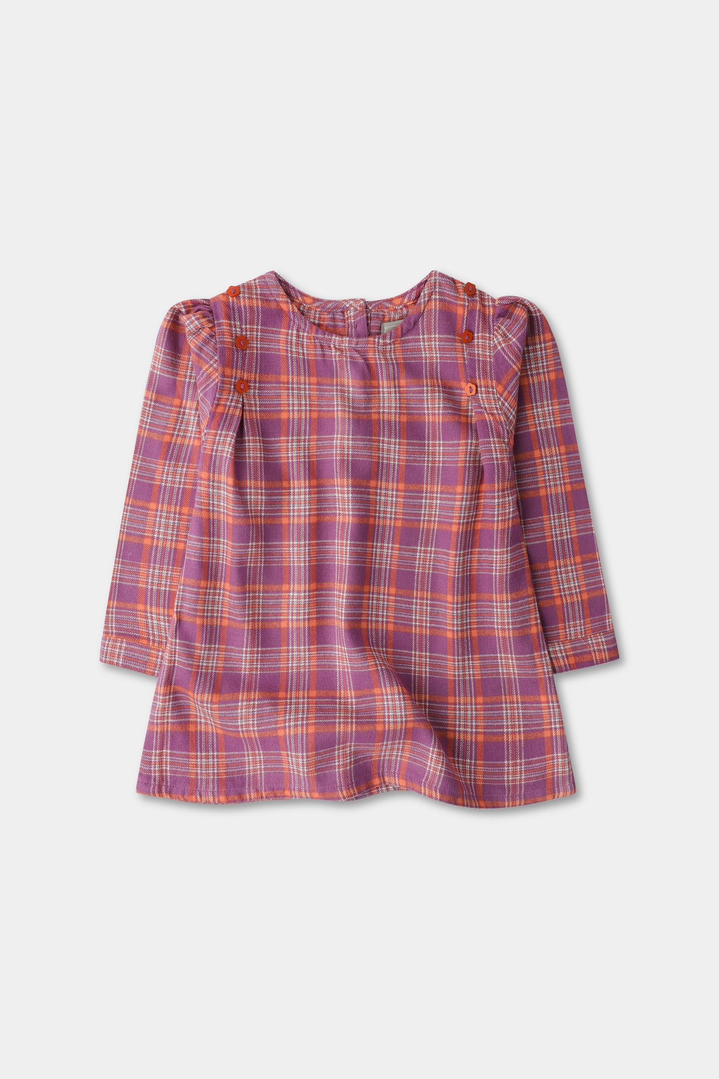 Purple Plaid Flannel Top