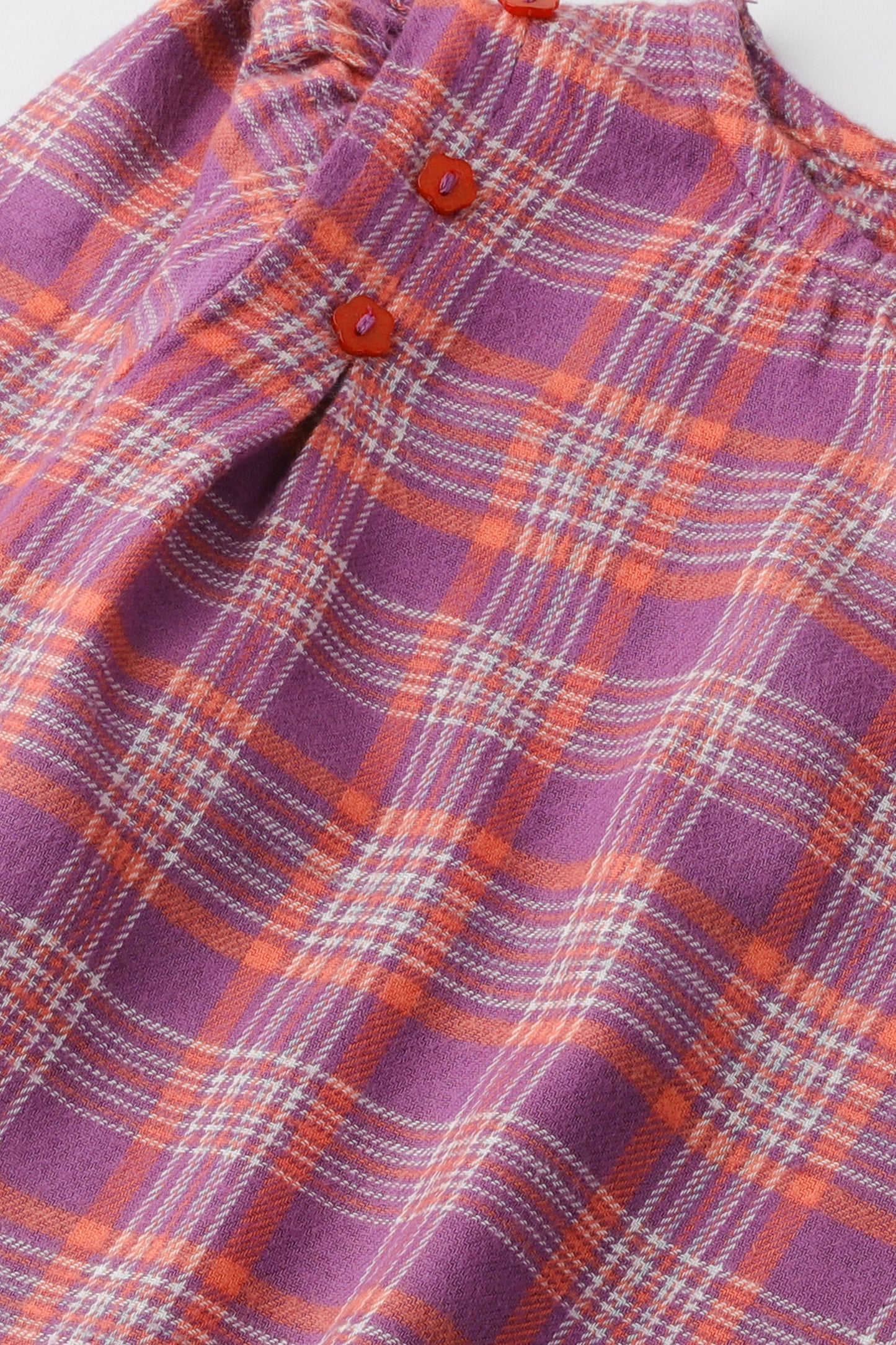 Purple Plaid Flannel Top