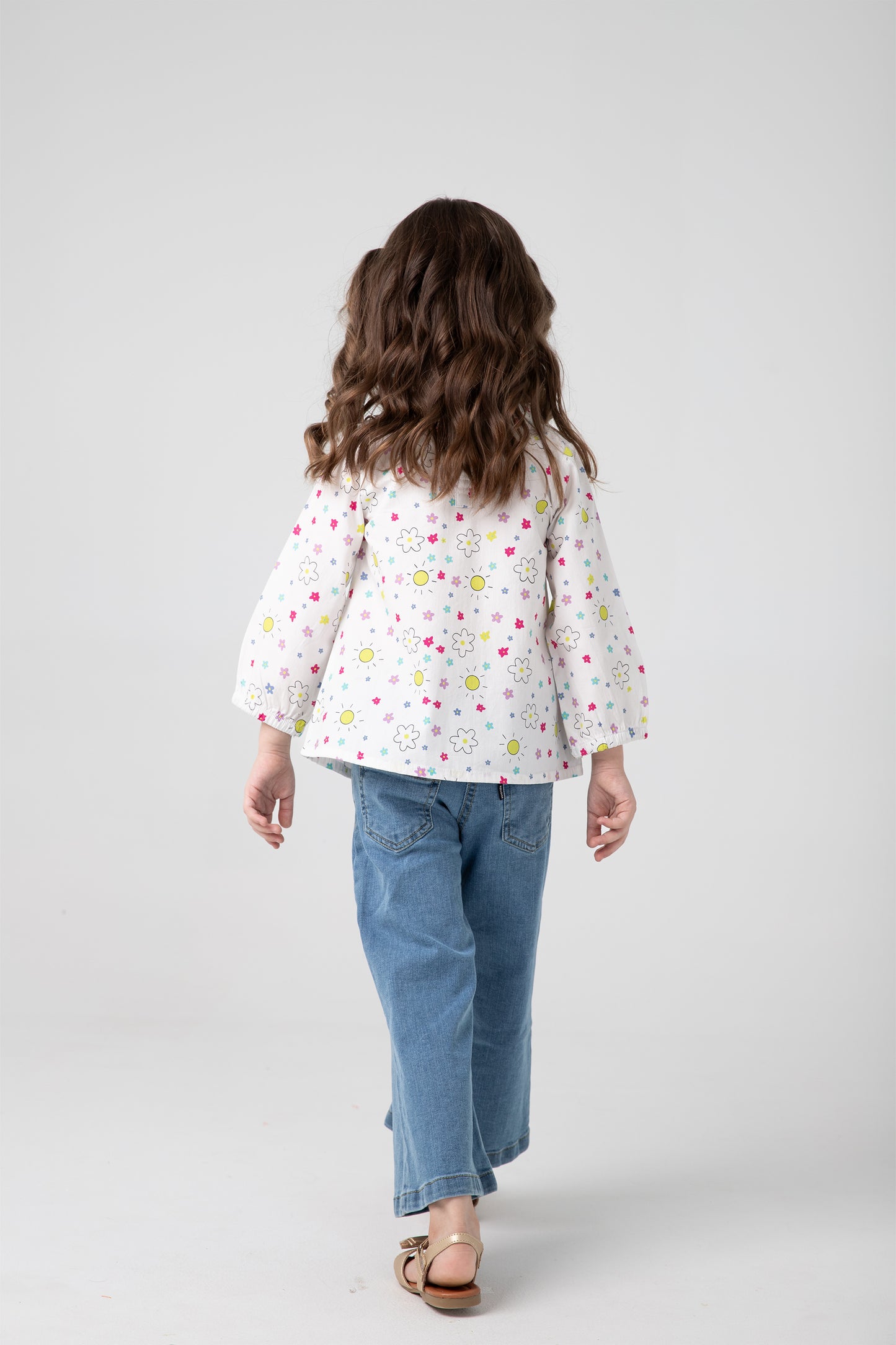 White Lace Gathered Top