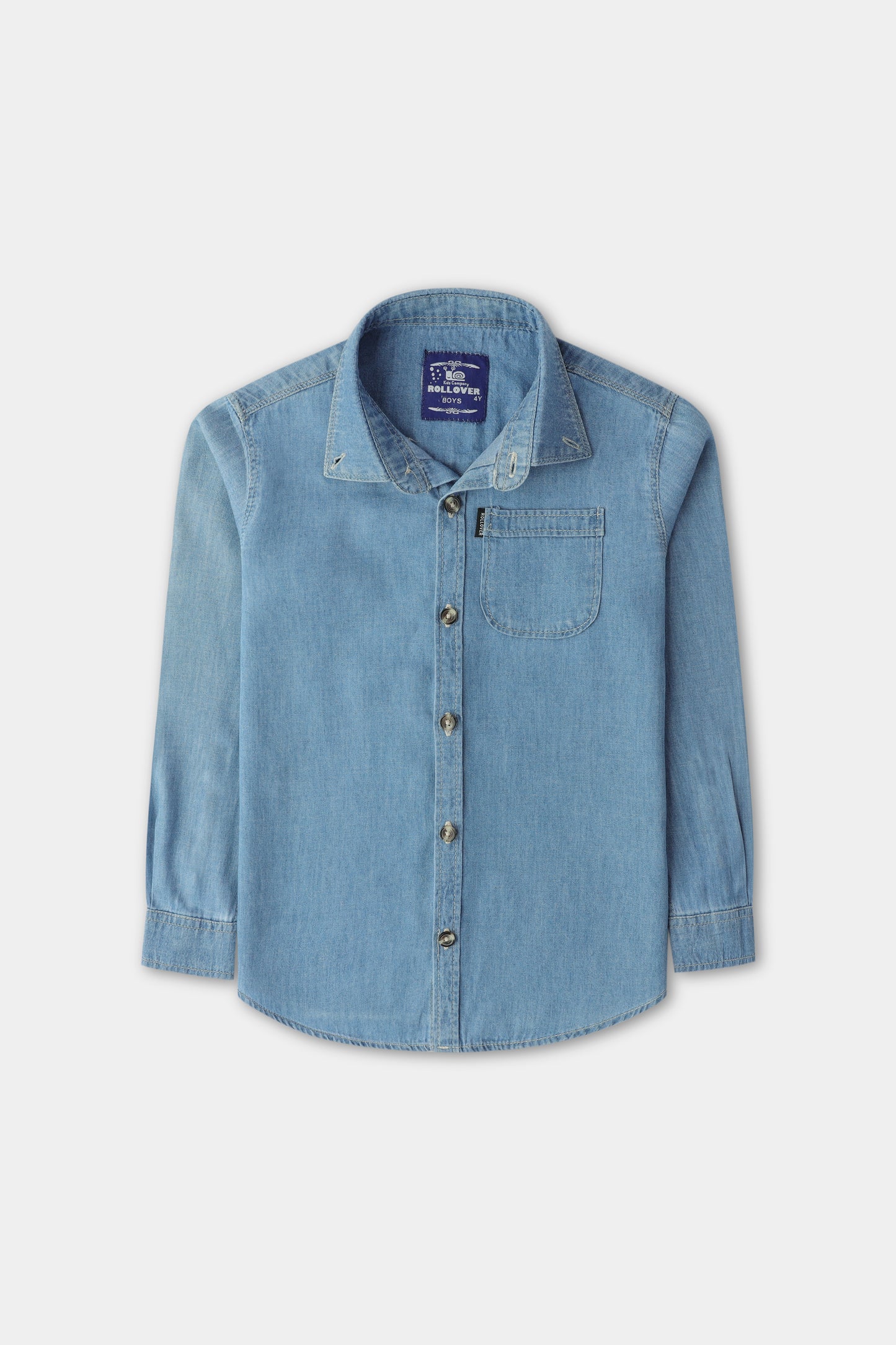 Classic Indigo Denim Casual Shirt