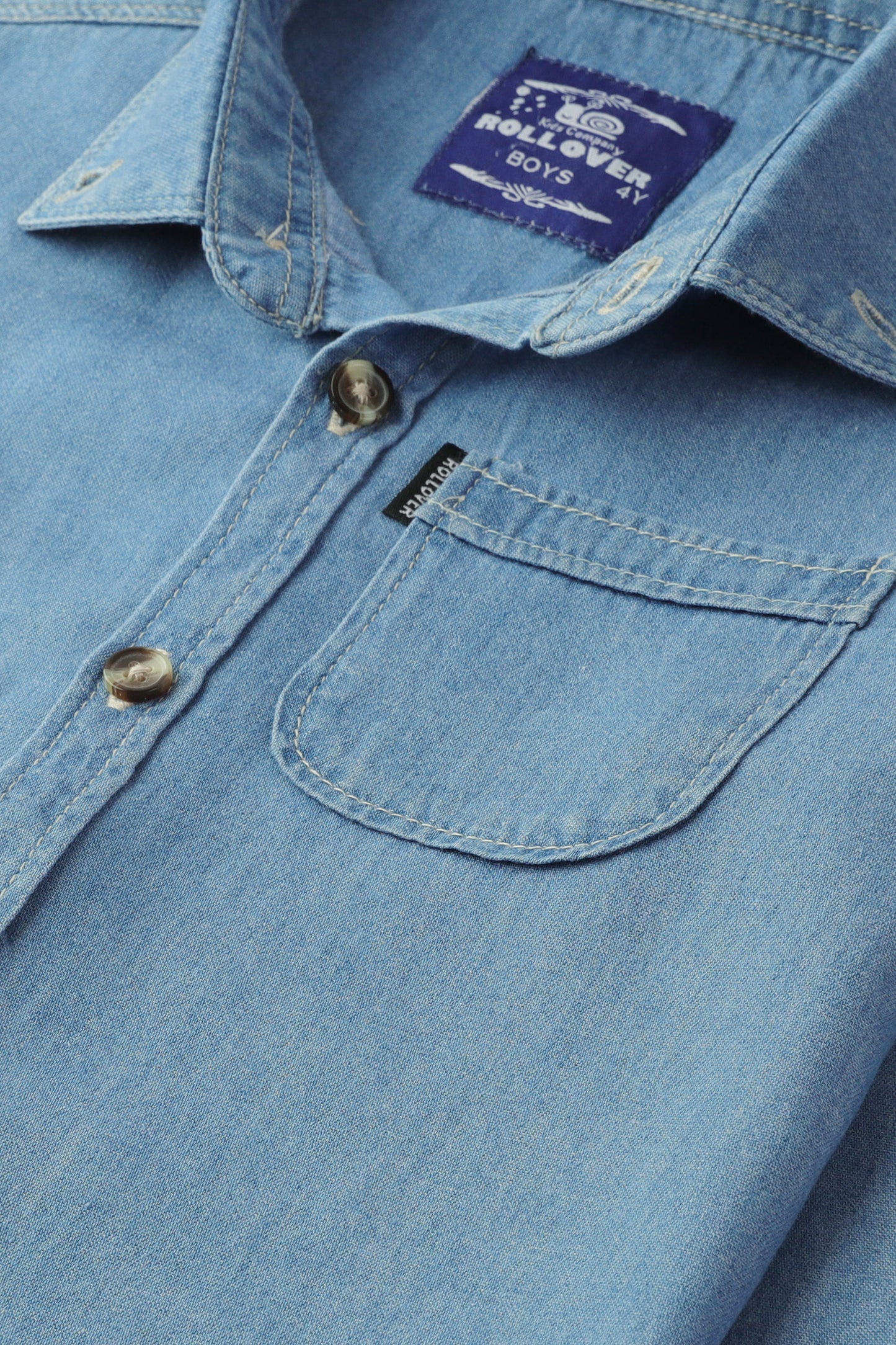 Classic Indigo Denim Casual Shirt