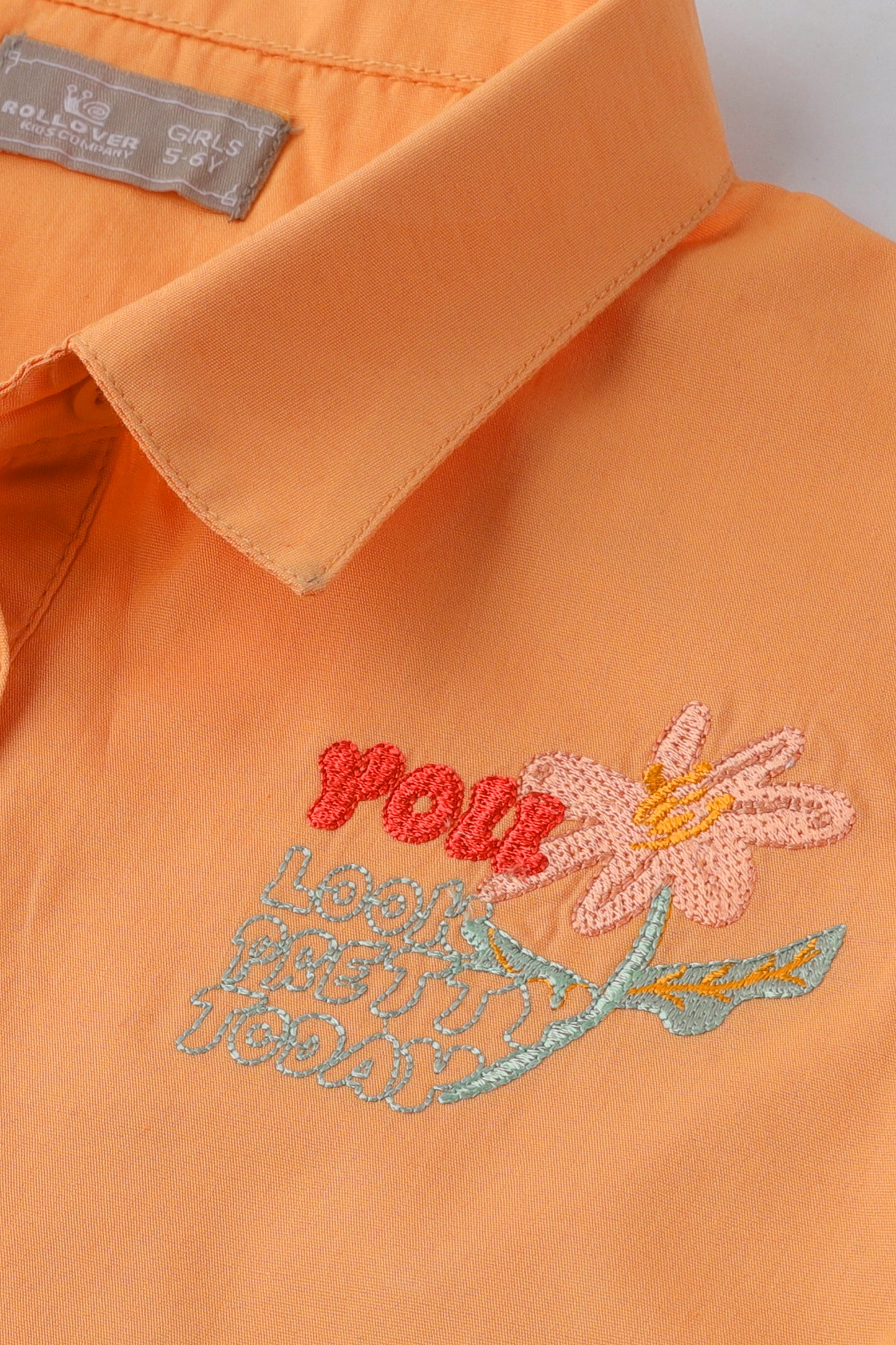 Peachy Chic Collared Cotton Top