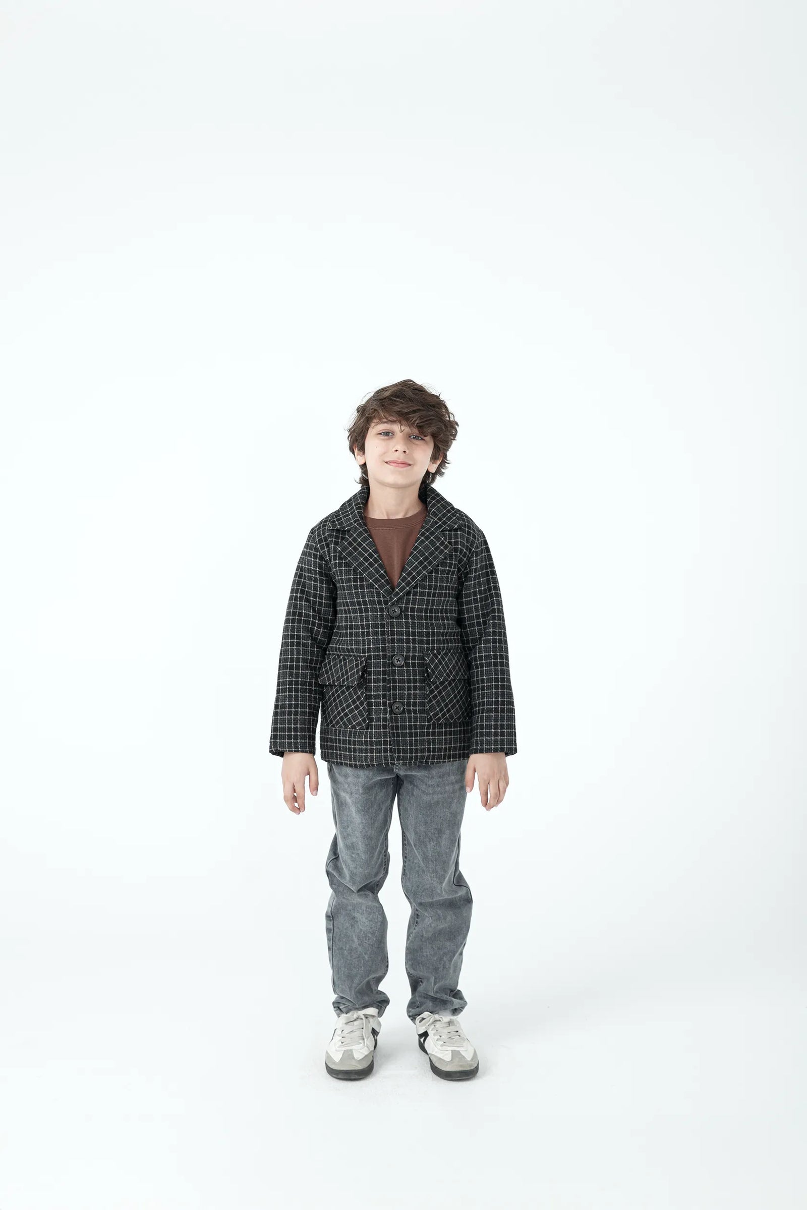 Classic Check Boys' Felt Jacket