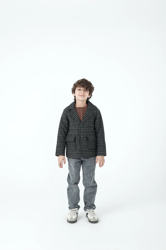 Classic Check Boys' Felt Jacket