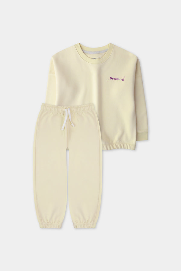 Girls' Off-White Dreaming Co-ord Set