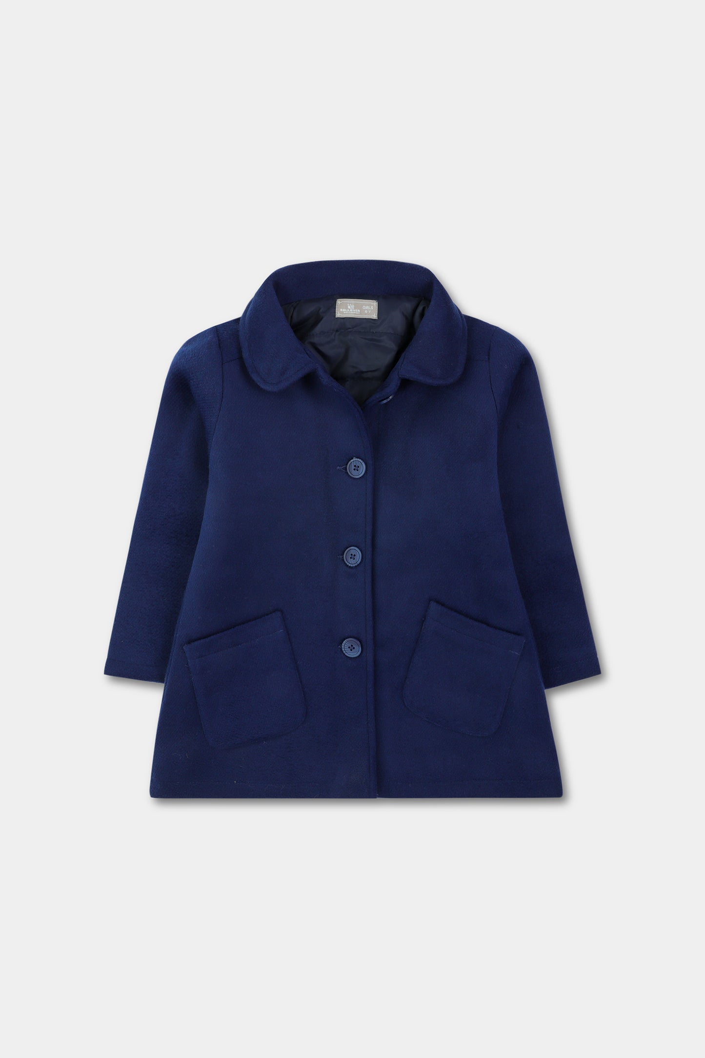 Girls' Royal Blue Felt Coat