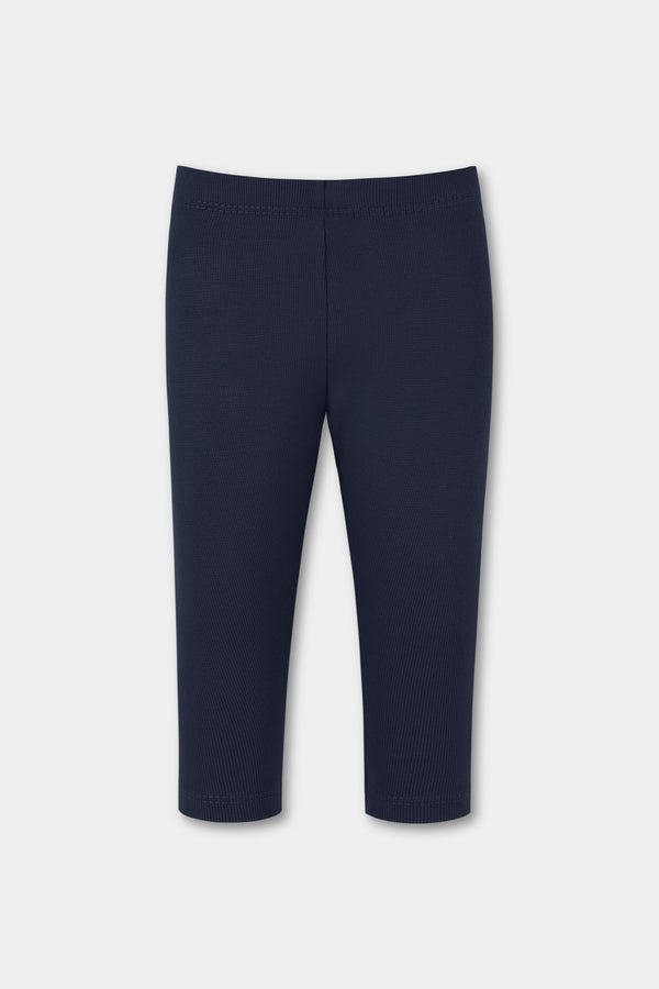 Girls Solid Navy Blue Tights