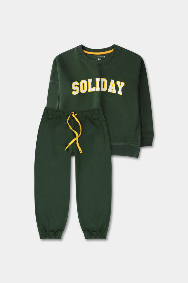 Boys Bottle Green Dynamic Co-ord Set