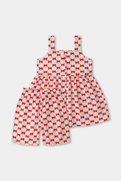 Red Bow Joy Dress Set