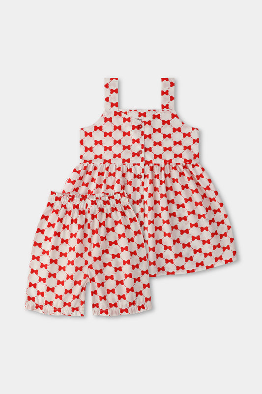 Red Bow Joy Dress Set