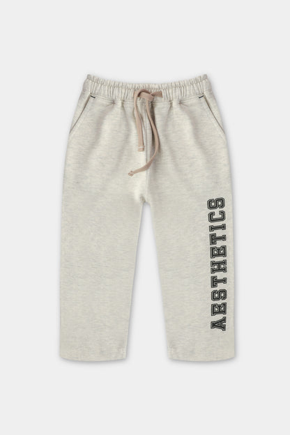 Boys Oatmeal Baggy Fleece Trousers