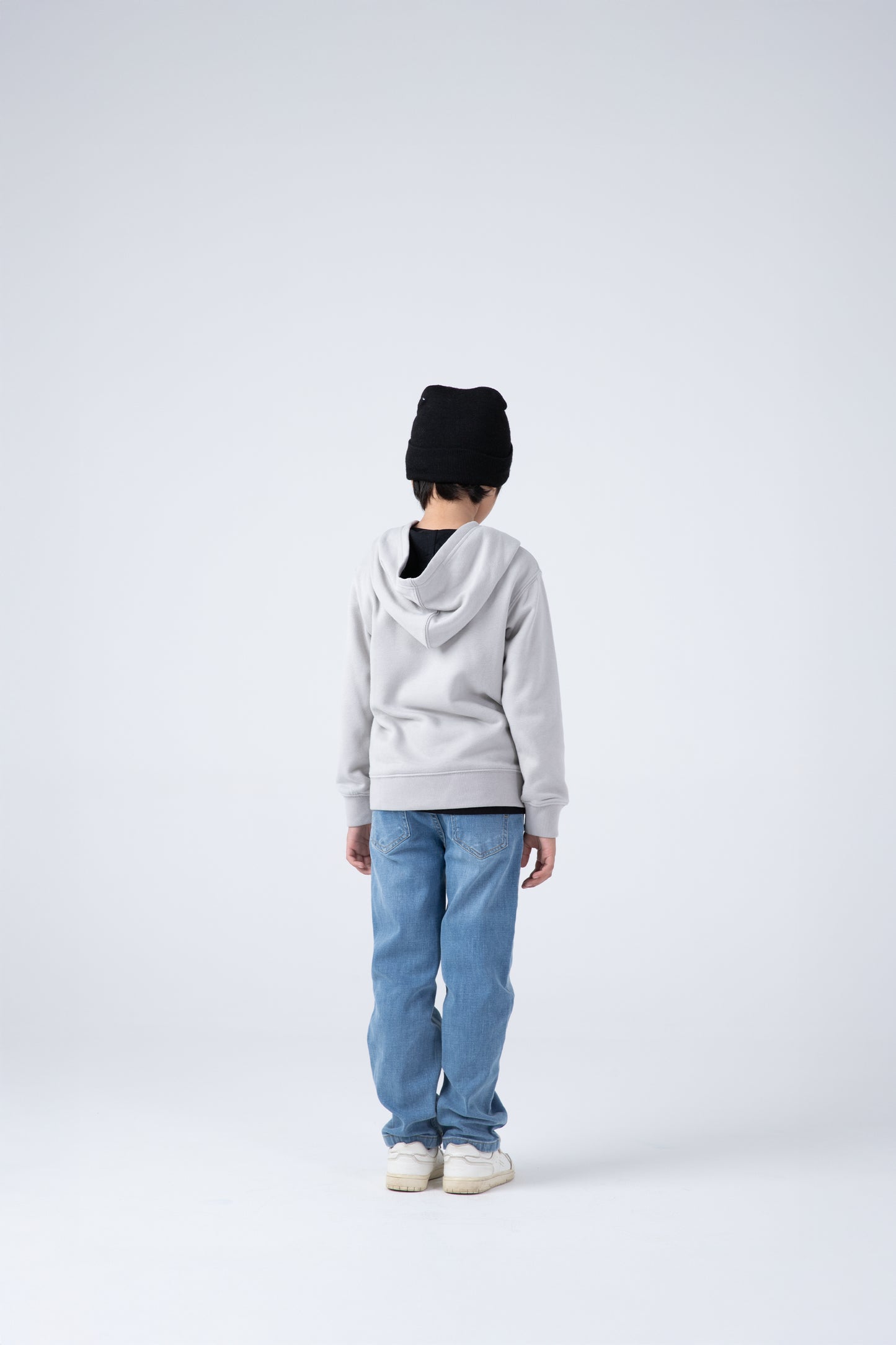 Boys Grey Graphic Fleece Hoodie