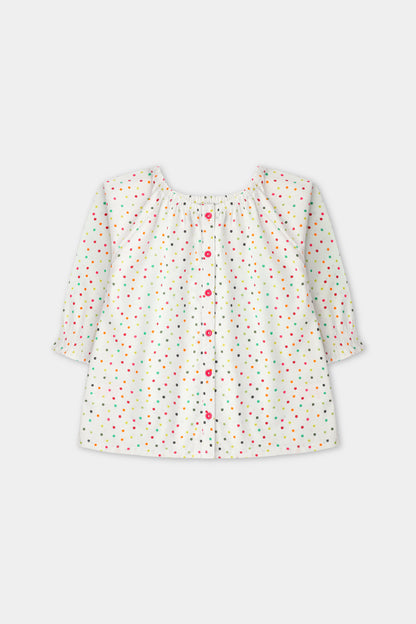 White Delight Smocked Top