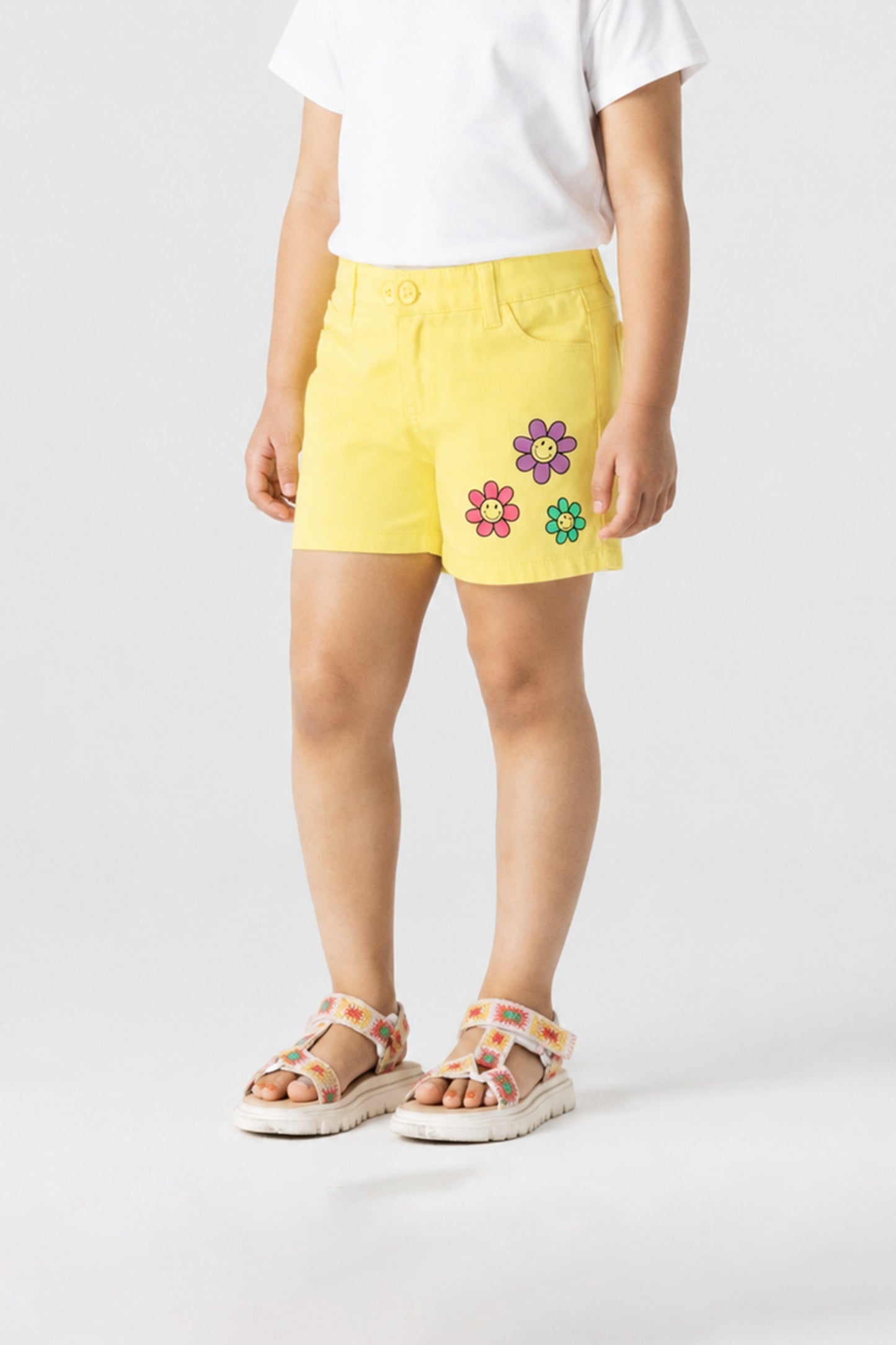 Sunny Smiles Twill Shorts