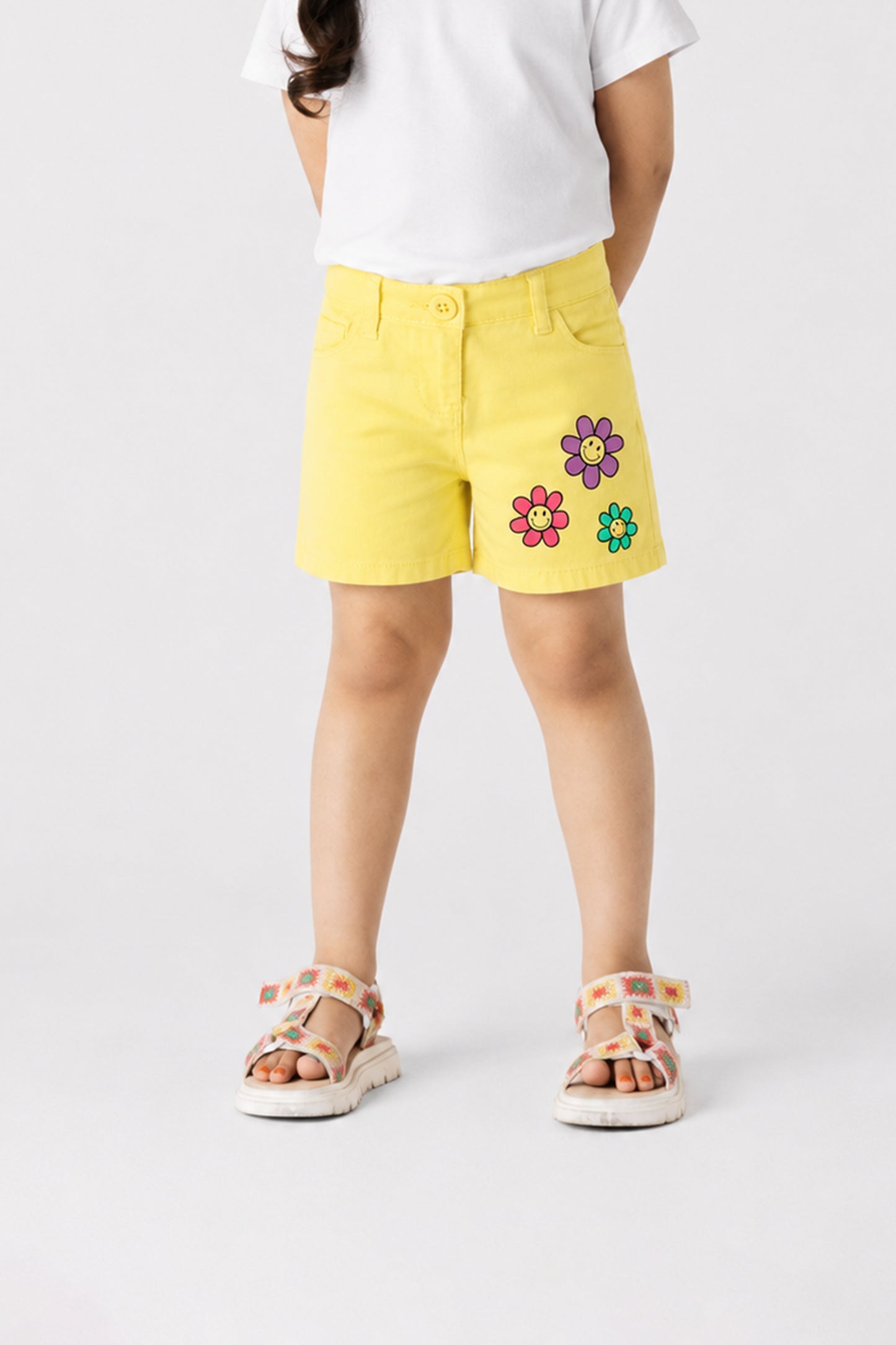 Sunny Smiles Twill Shorts