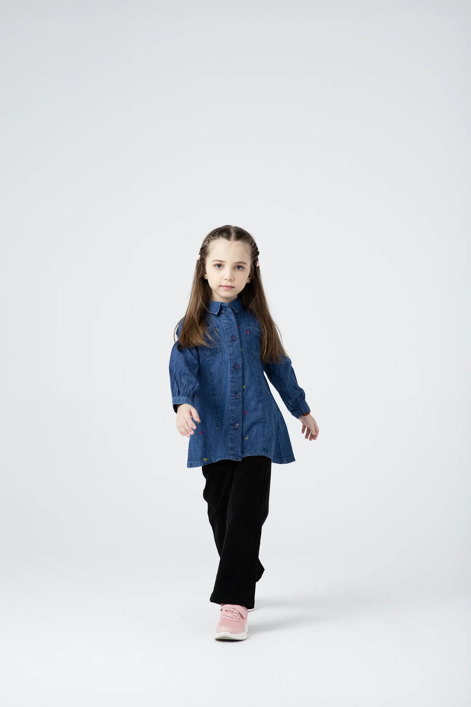 Blue Heart Denim Top