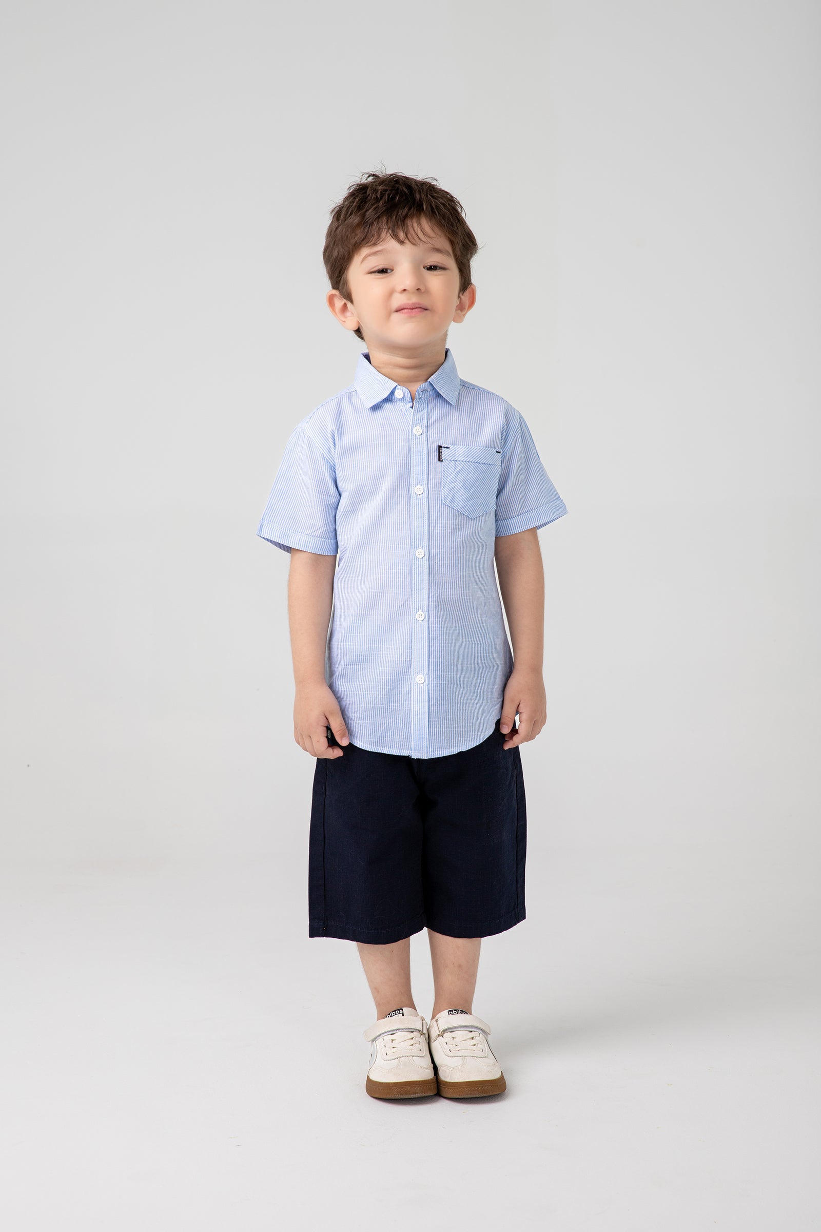 Boys Skyline Striped Casual Shirt