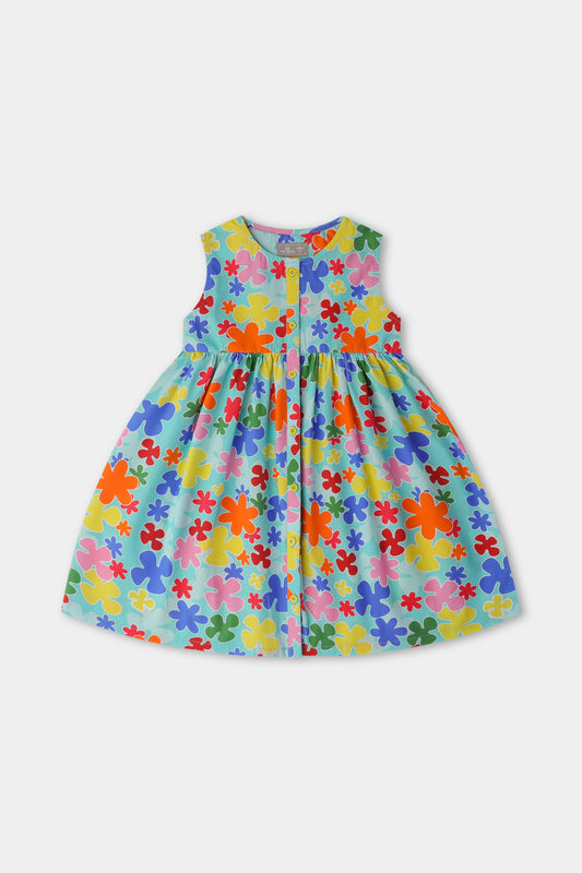 Summer Blossoms Cotton Dress