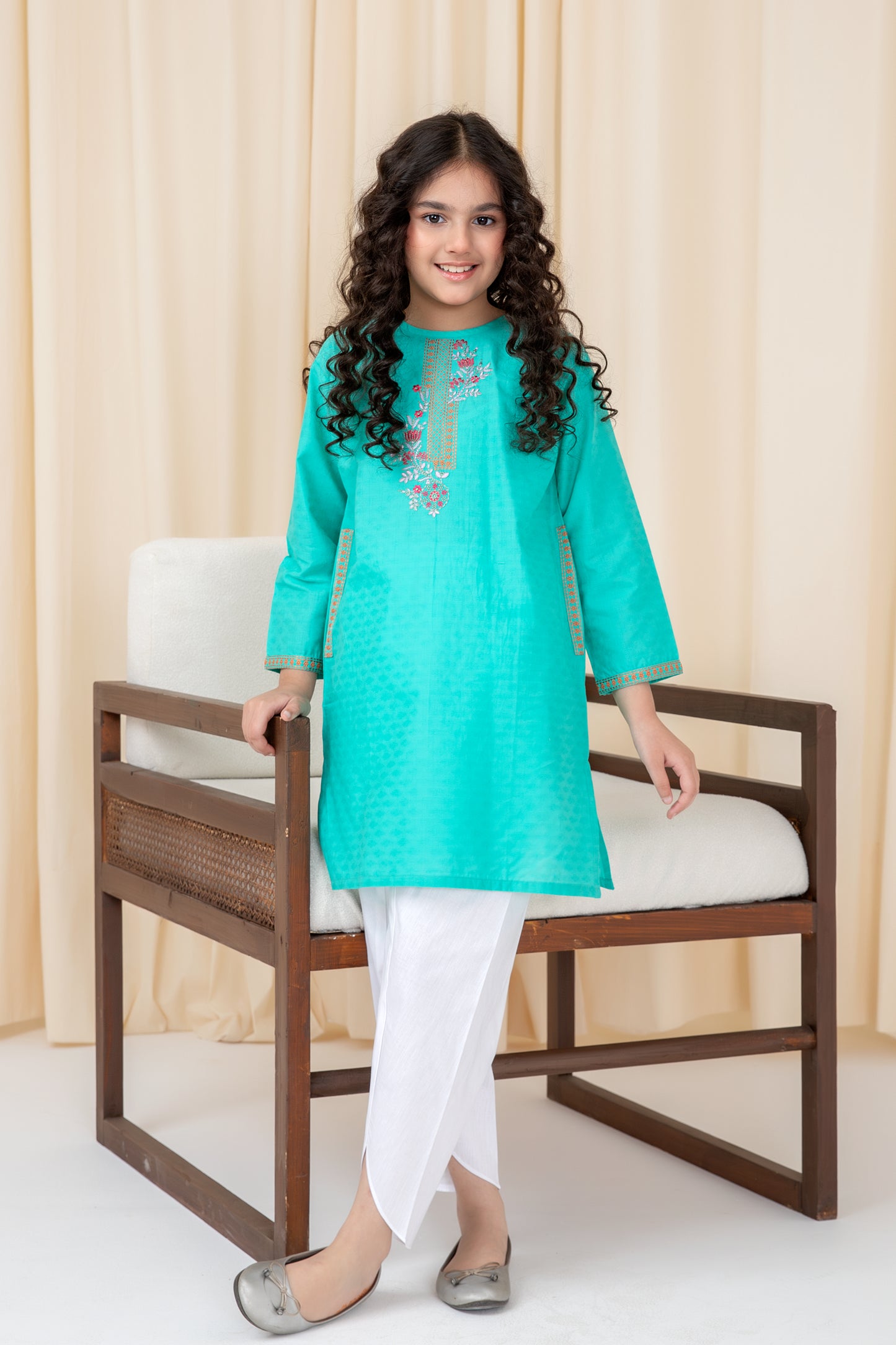 Ethnic Grace Cotton Kurta Set