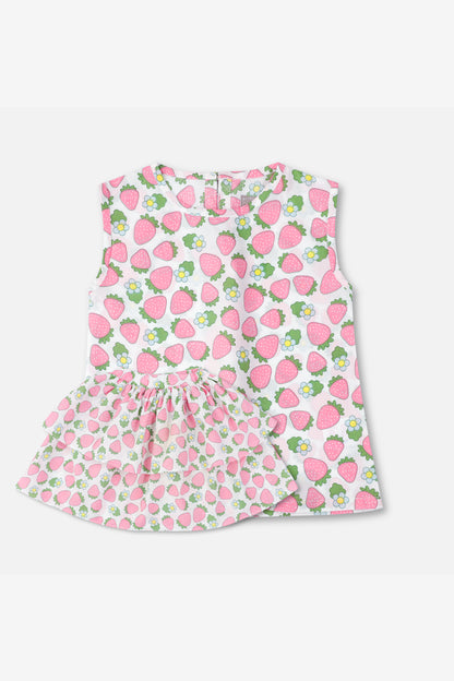 Sweet Strawberry Ruffle Set