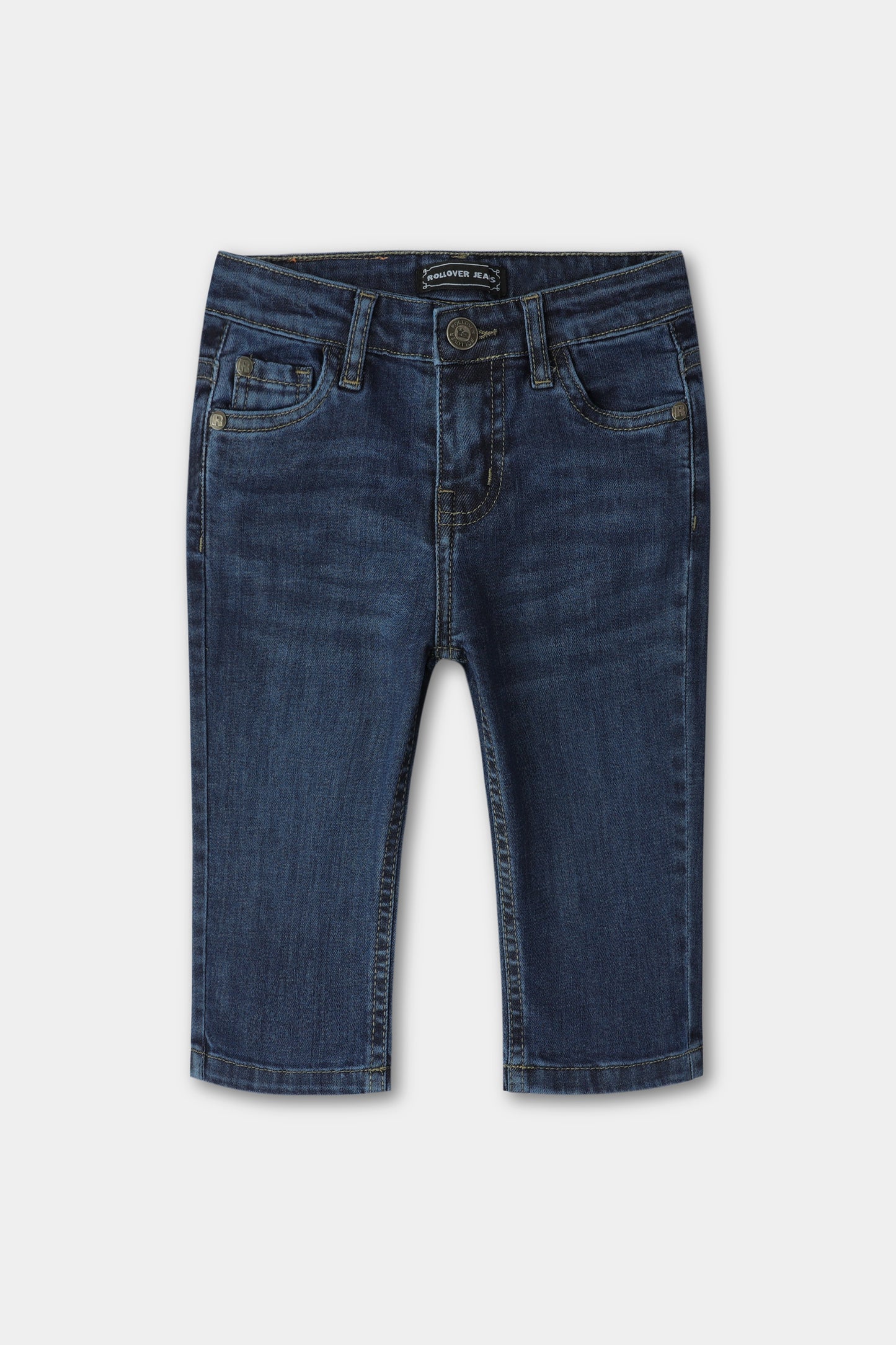 Timeless Mid-Blue Denim Jeans For Boys