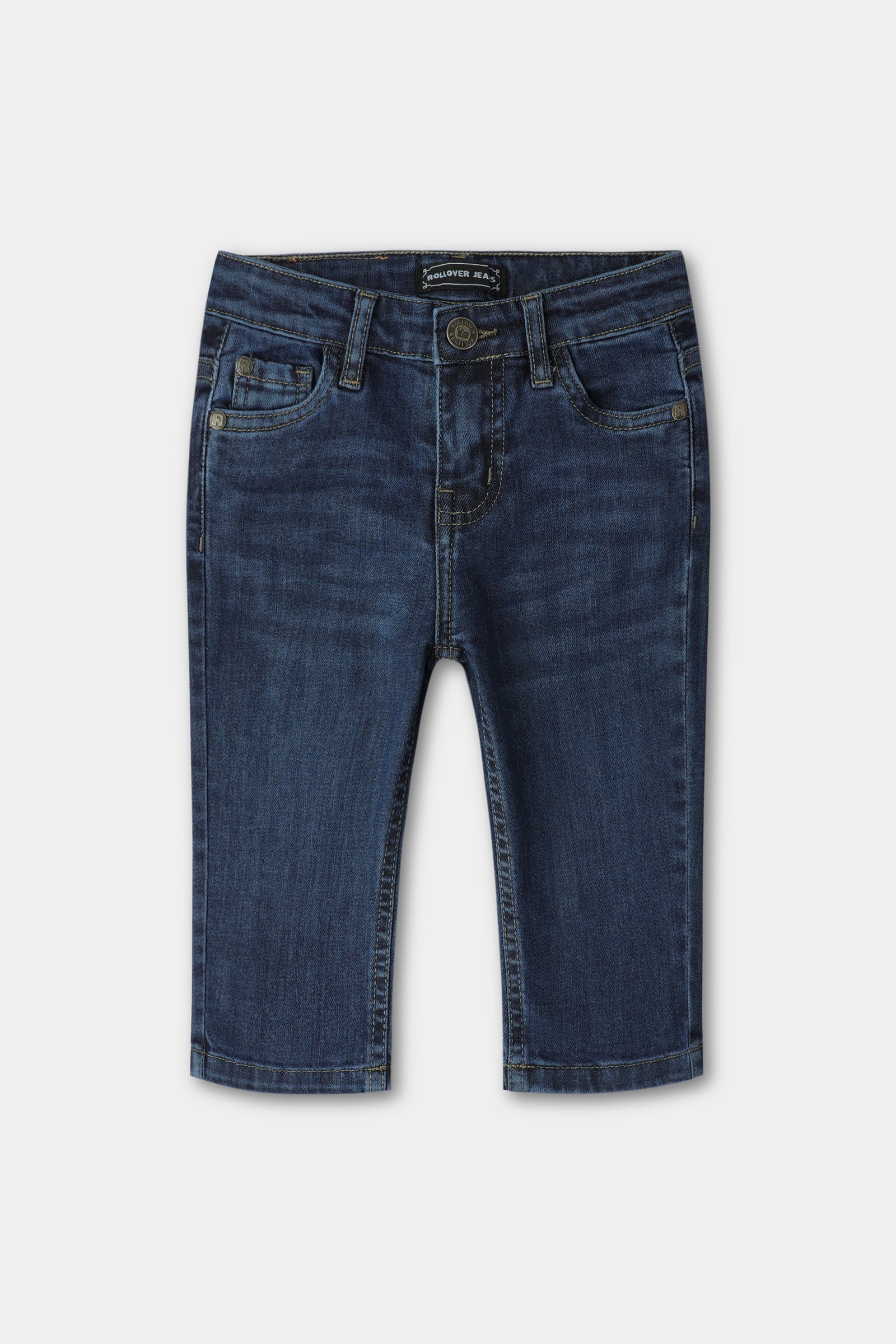 Timeless Mid-Blue Denim Jeans For Boys