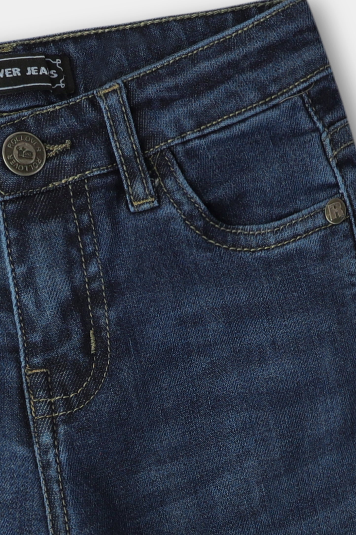 Timeless Mid-Blue Denim Jeans For Boys