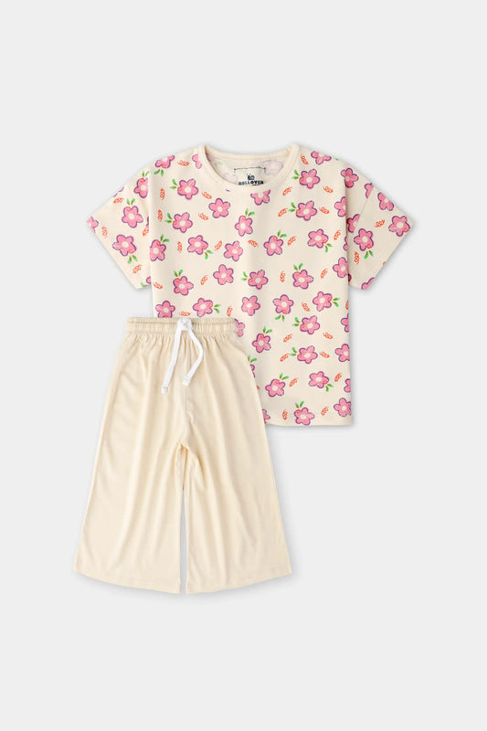 Skin Floral Jersey Co-ord Set