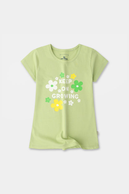 Green Blossom Graphic Tee