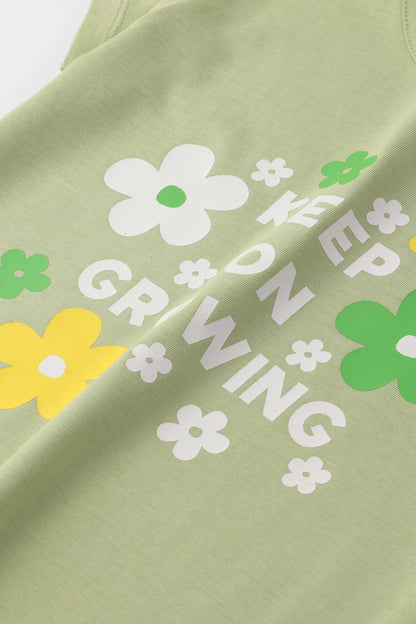 Green Blossom Graphic Tee