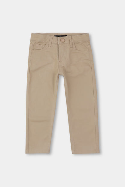 Boys Khaki Twill Chino Pants