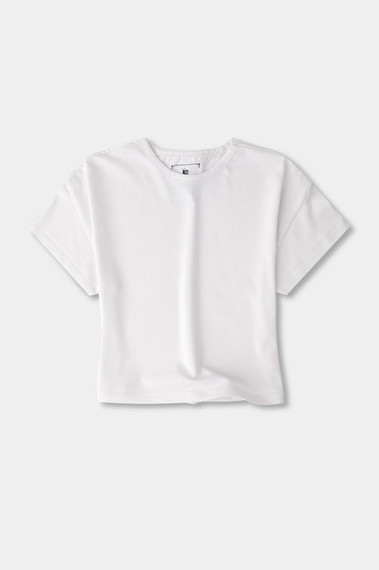 Bacis White Boxy Tee