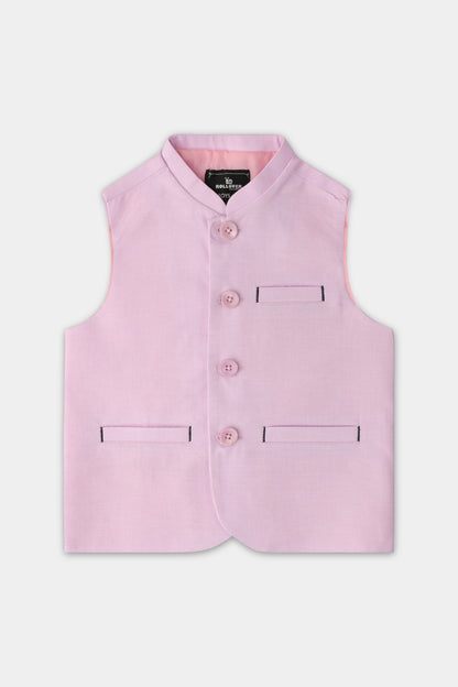 Boys' Pink Cotton Waistcoat