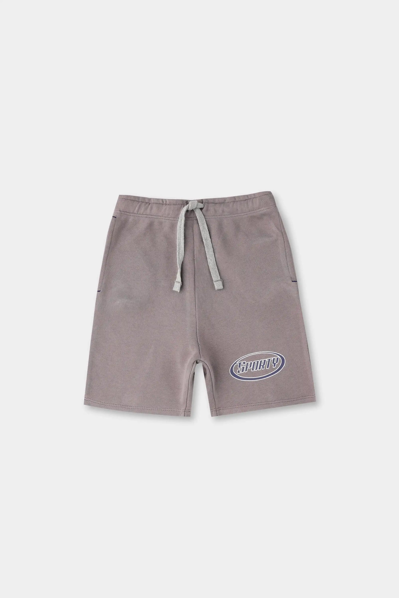 Boys Grey Sporty Terry Shorts