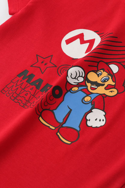 Boys Power Up Red Graphic Tee