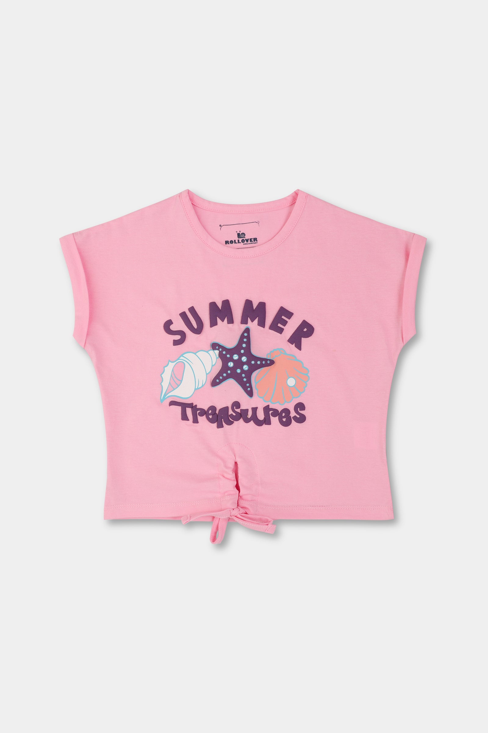 Girls Summer Pink Boxy Tee