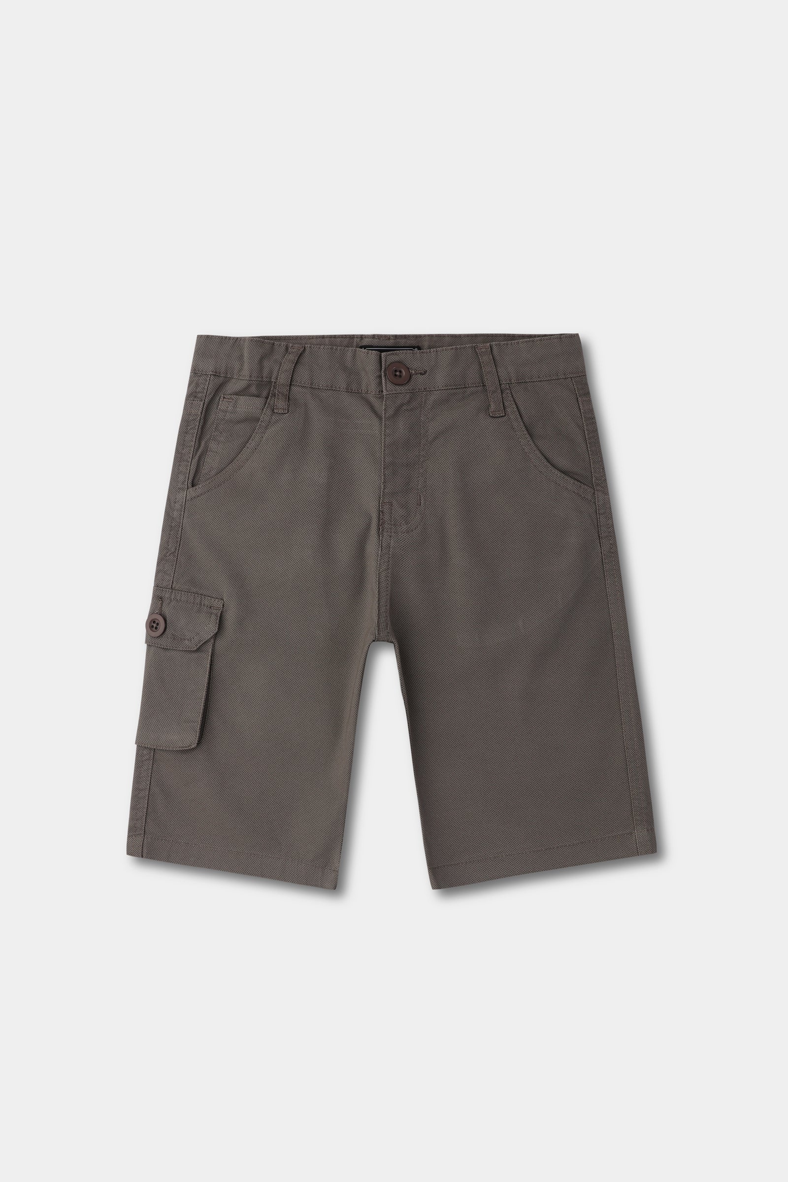 Boys Olive Twill Cargo Shorts