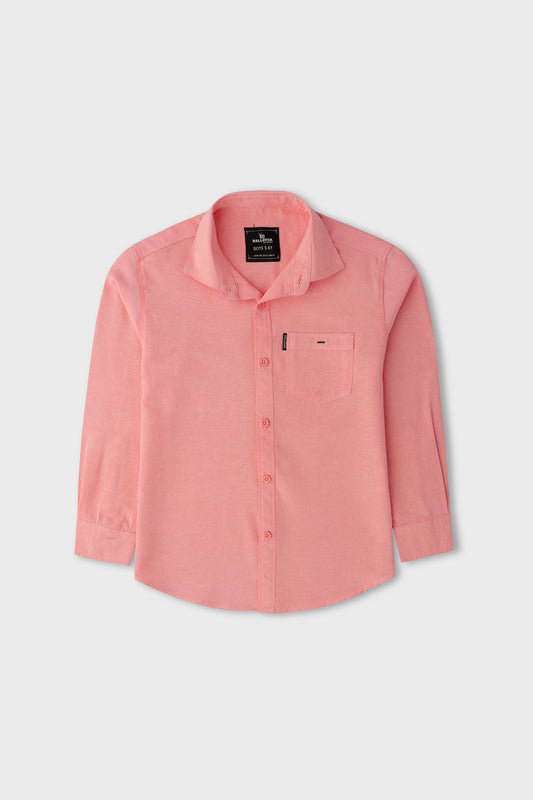 Boys Pink Breeze Chambray Shirt