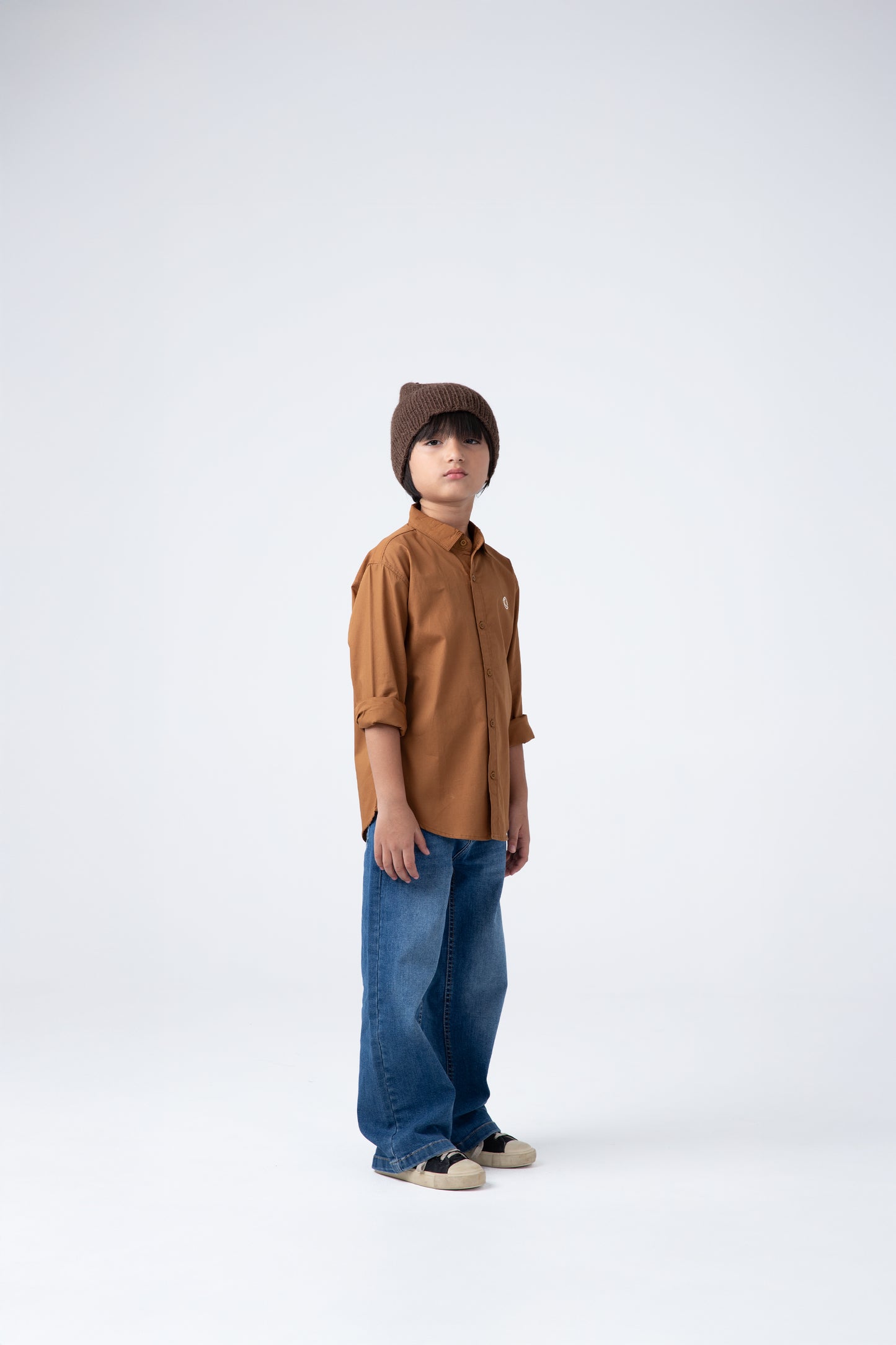 Boys Chestnut Smart Casual Shirt