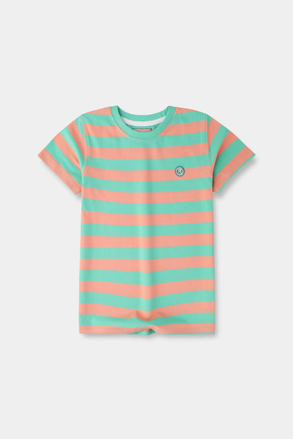 Mint Striped Boys' T-shirt