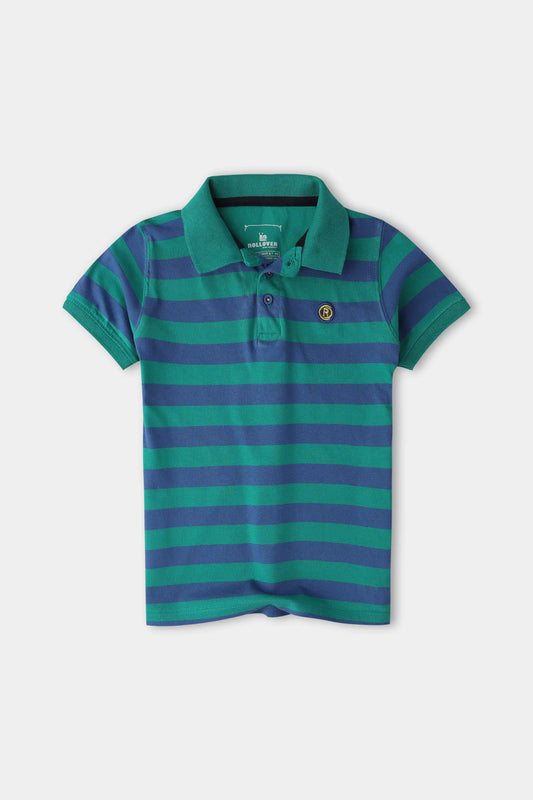 Sage Striped Signature Polo Shirt
