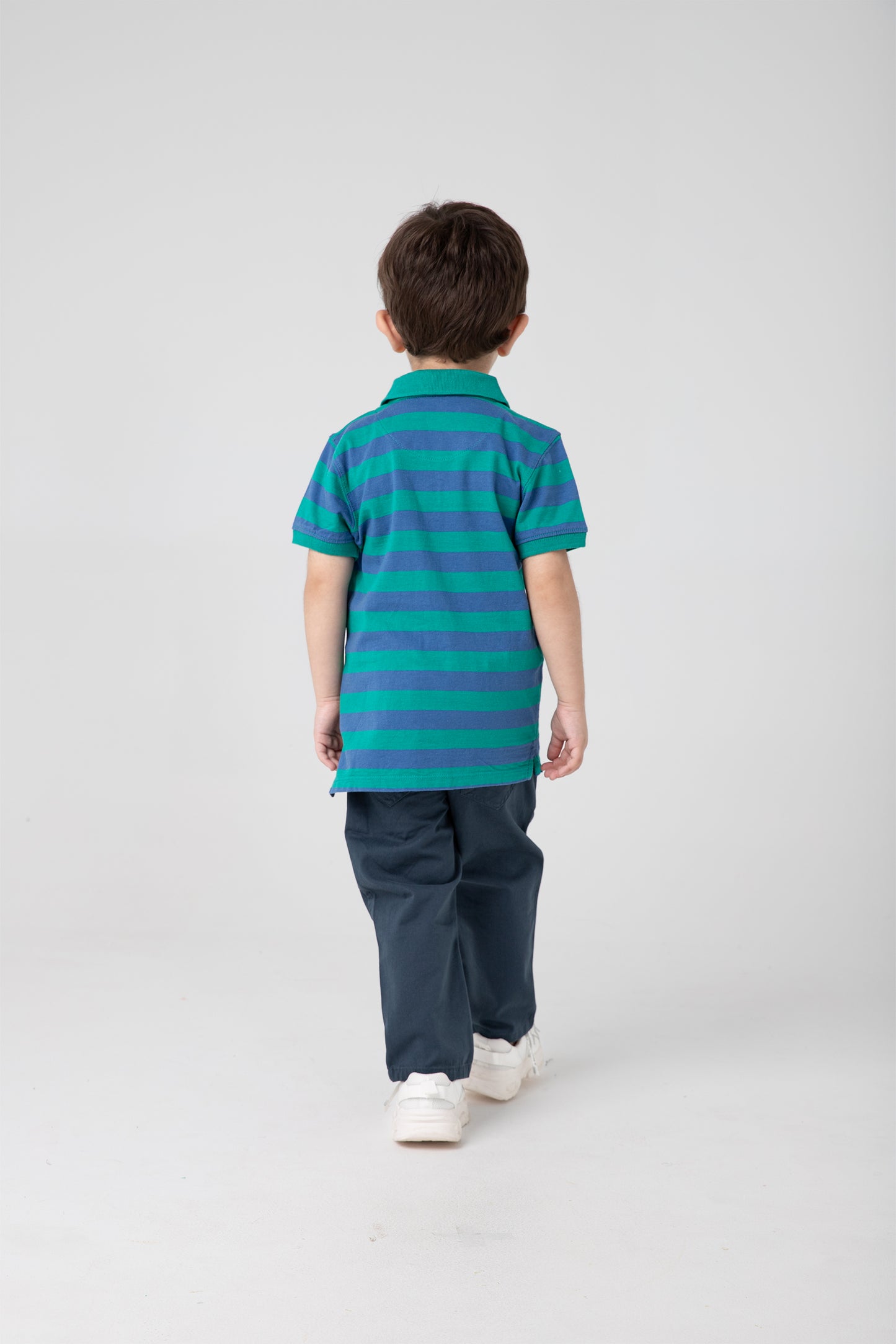 Sage Striped Signature Polo Shirt