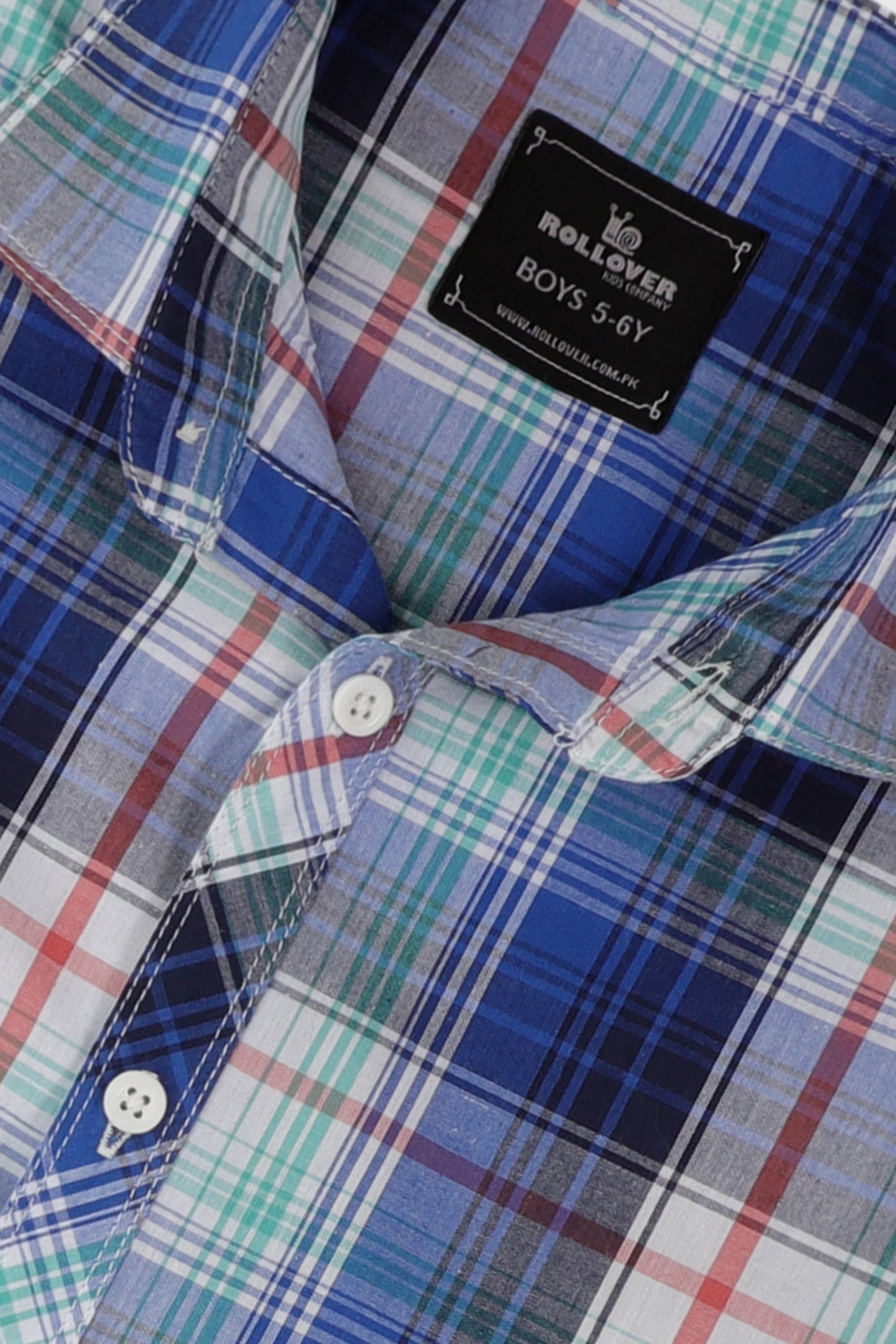 Boys Color Trail Check Shirt