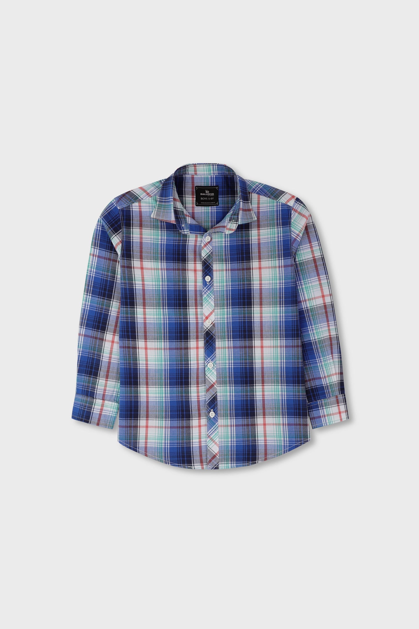 Boys Color Trail Check Shirt